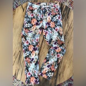 Workshop Andrea Jovine Floral Skinny Pants Women’s Size 4